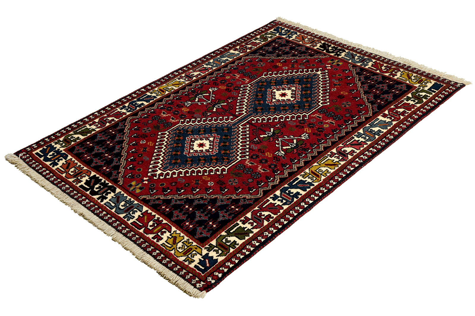 Yalameh — Hand-knotted, 81x128 cm, Red, 100% Virgin Wool | View 5