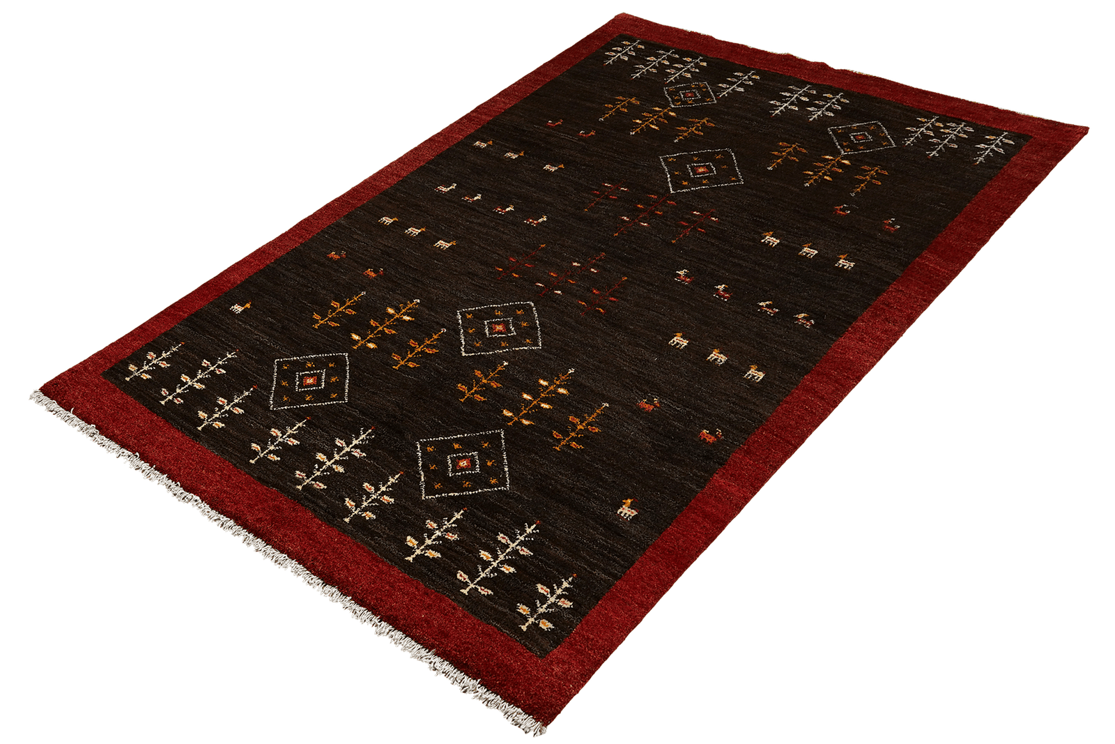 Gabbeh Sonnat — Hand-knotted, 151x199 cm, Black, 100% Virgin Wool | View 5