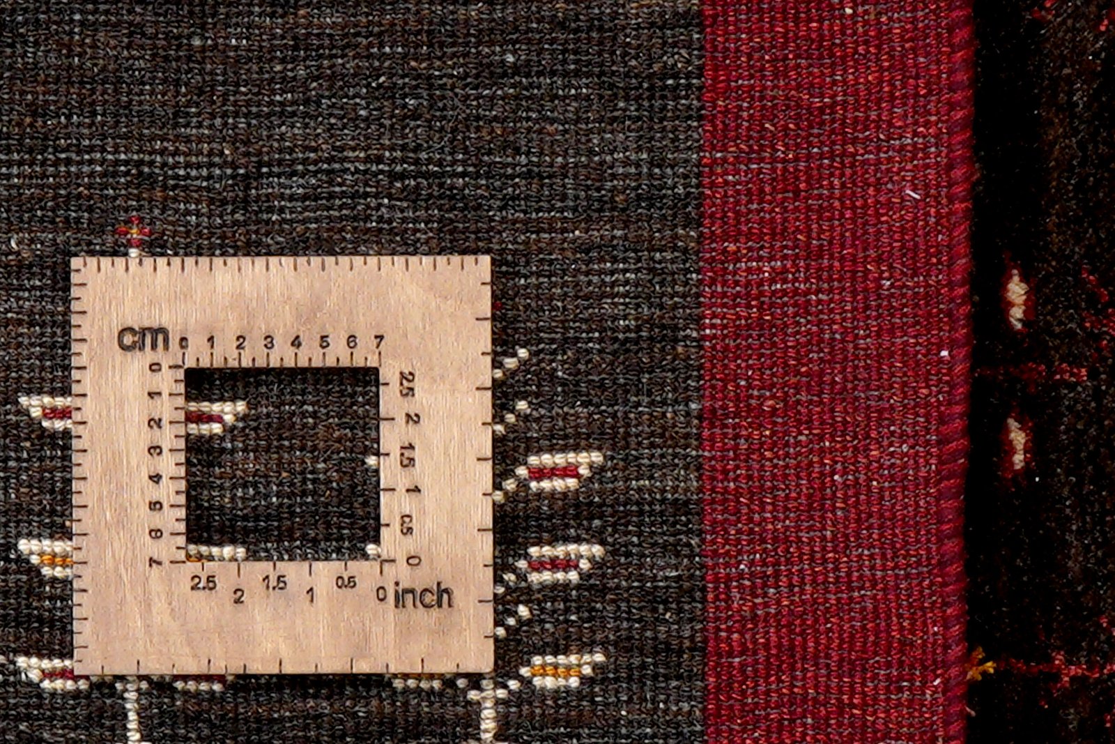 Gabbeh Sonnat — Hand-knotted, 151x199 cm, Black, 100% Virgin Wool | View 8