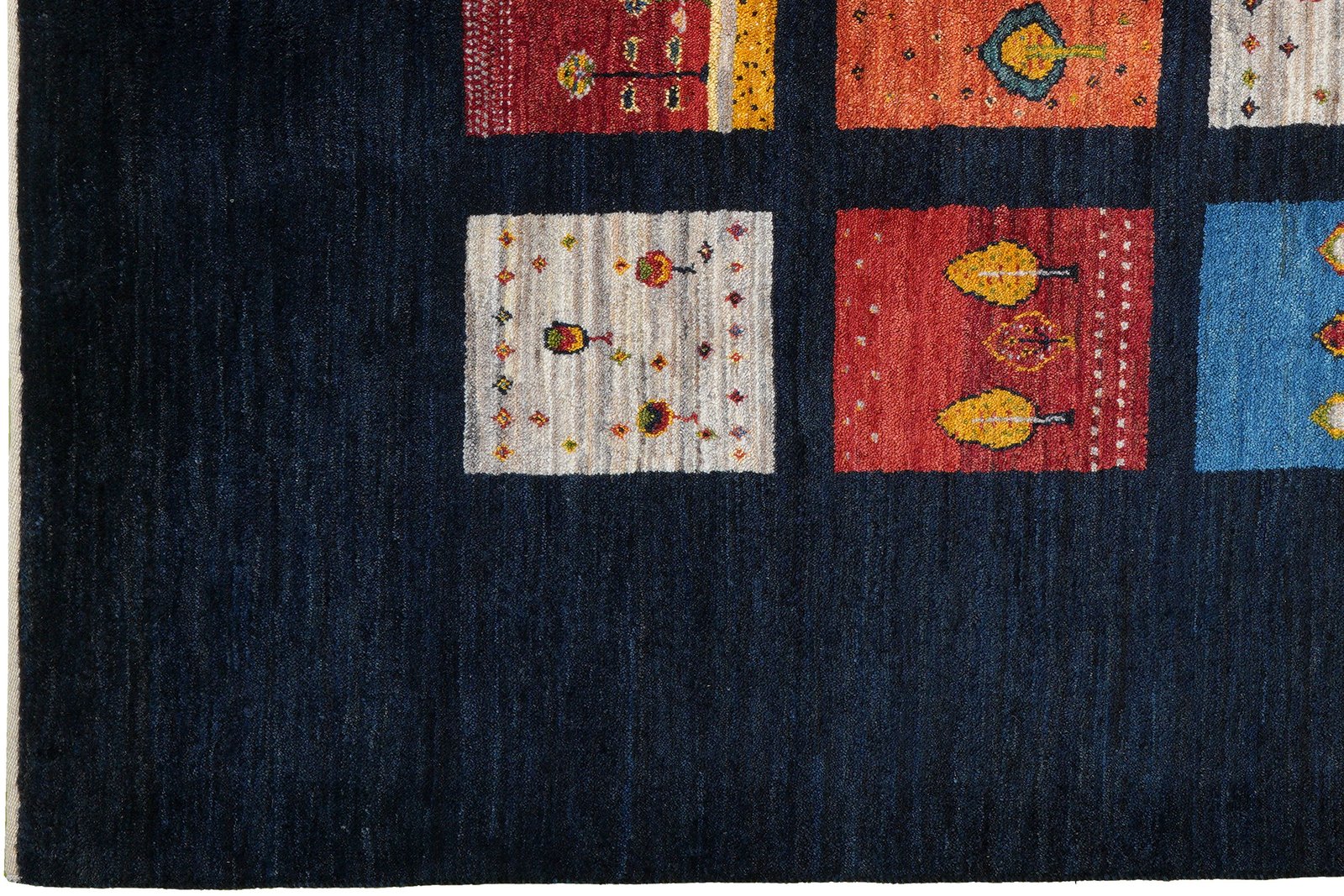 Rizbaf — Hand-knotted, 157x209 cm, Blue, 100% Virgin Wool | View 3