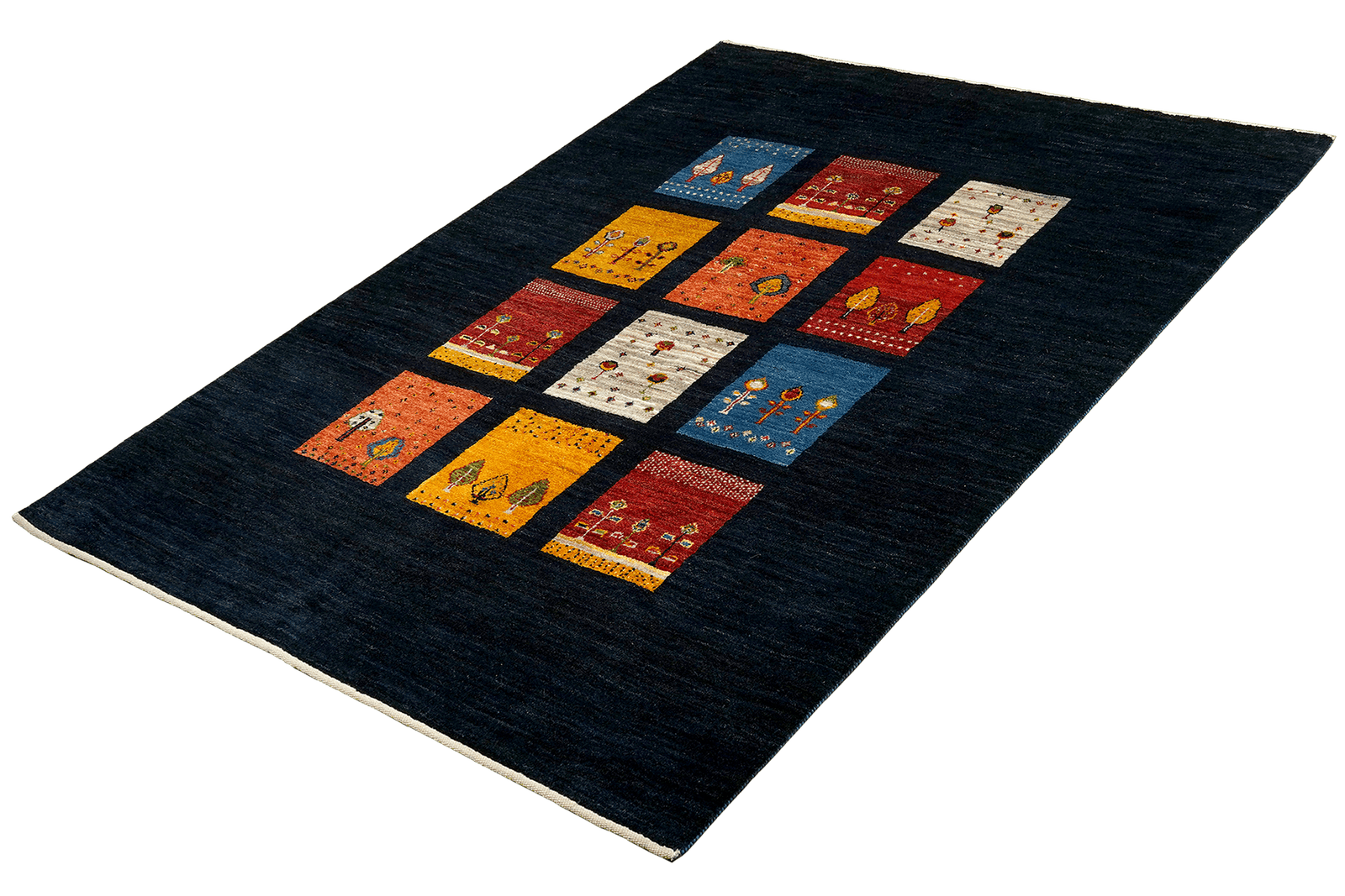 Rizbaf — Hand-knotted, 157x209 cm, Blue, 100% Virgin Wool | View 5