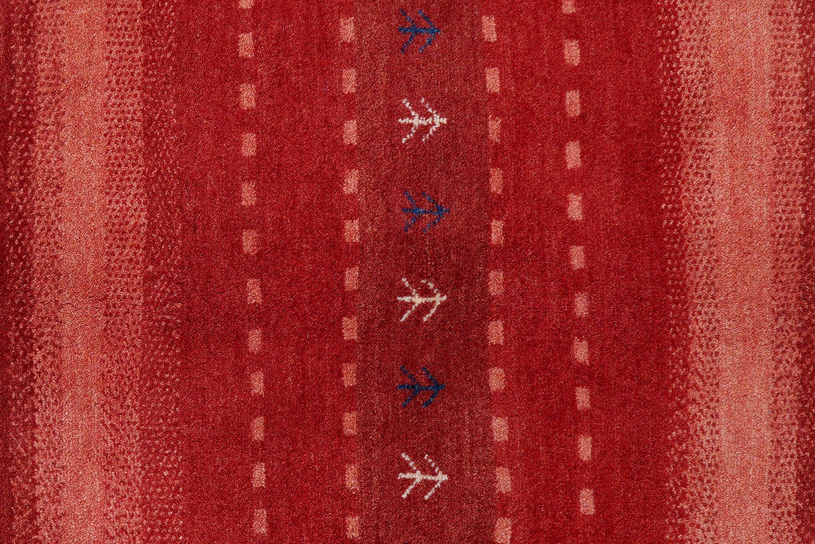 Gabbeh Sonnat — Hand-knotted, 152x204 cm, Red, 100% Virgin Wool | View 6