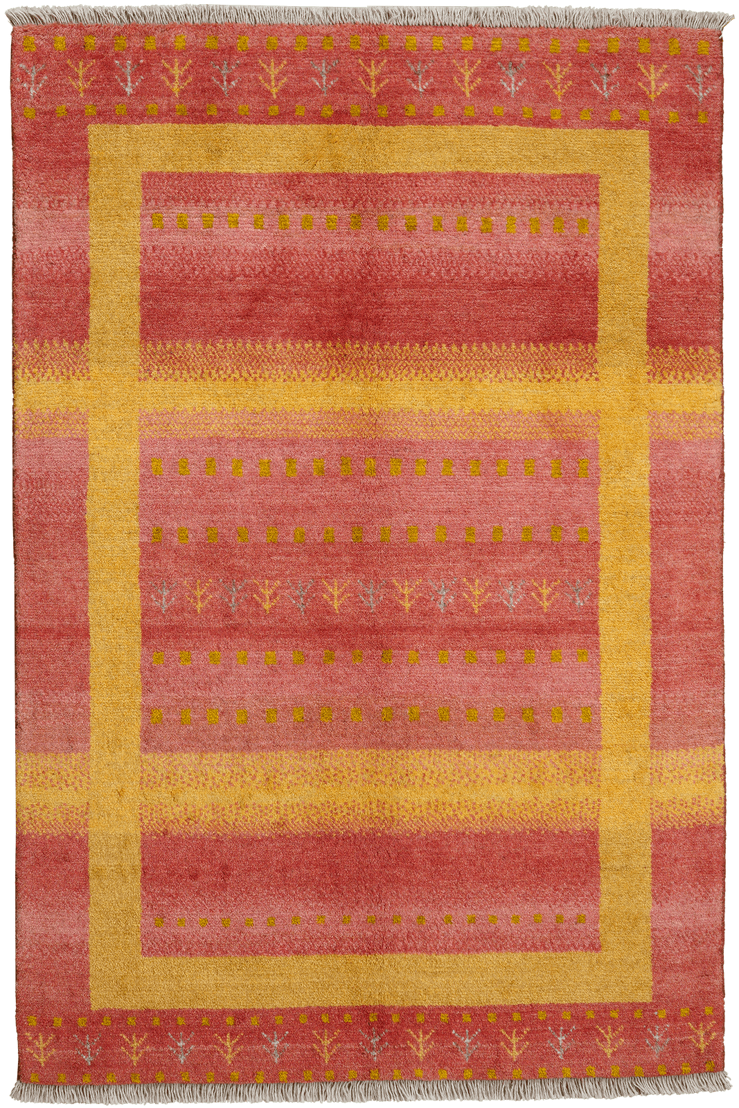Rizbaf — Hand-knotted, 105x157 cm, Multicolor, 100% Virgin Wool | Main view
