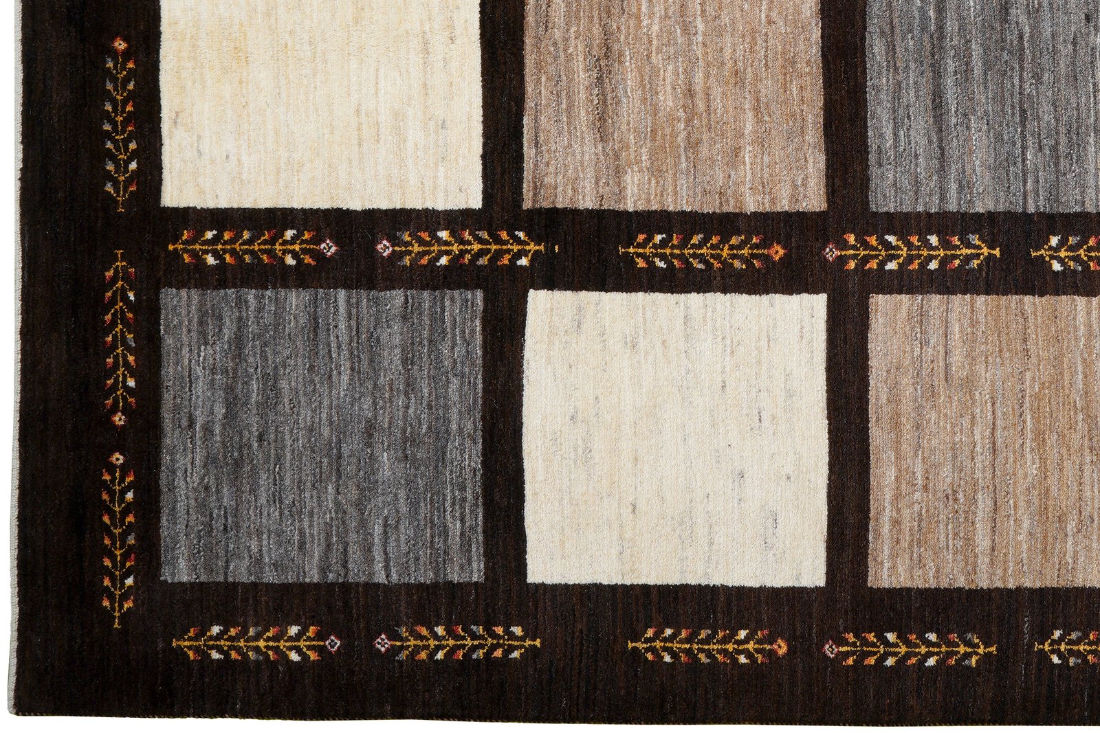 Rizbaf — Hand-knotted, 173x246 cm, Brown, 100% Virgin Wool | View 3