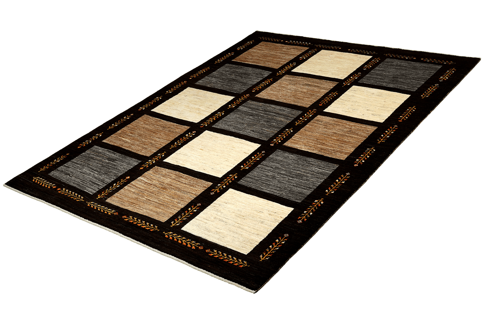 Rizbaf — Hand-knotted, 173x246 cm, Brown, 100% Virgin Wool | View 5
