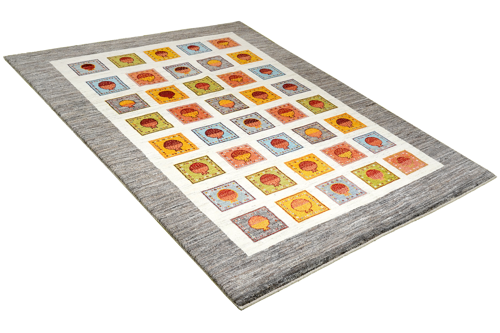 Rizbaf — Handgefertigt, 239x170 cm, Beige, 100% Virgin Wool | View 5