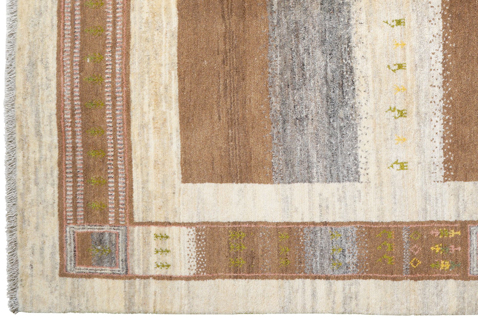 Rizbaf — Hand-knotted, 174x240 cm, Brown, 100% Virgin Wool | View 3