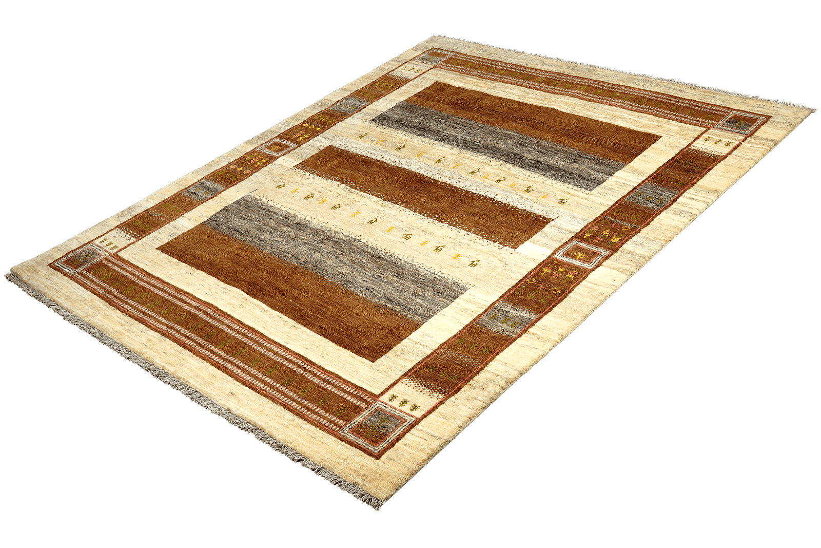 Rizbaf — Hand-knotted, 174x240 cm, Brown, 100% Virgin Wool | View 5