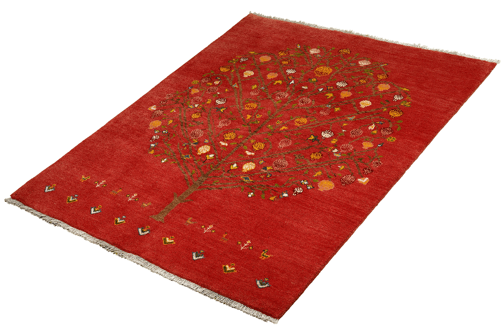 Rizbaf — Hand-knotted, 147x200 cm, Red, 100% Virgin Wool | View 5