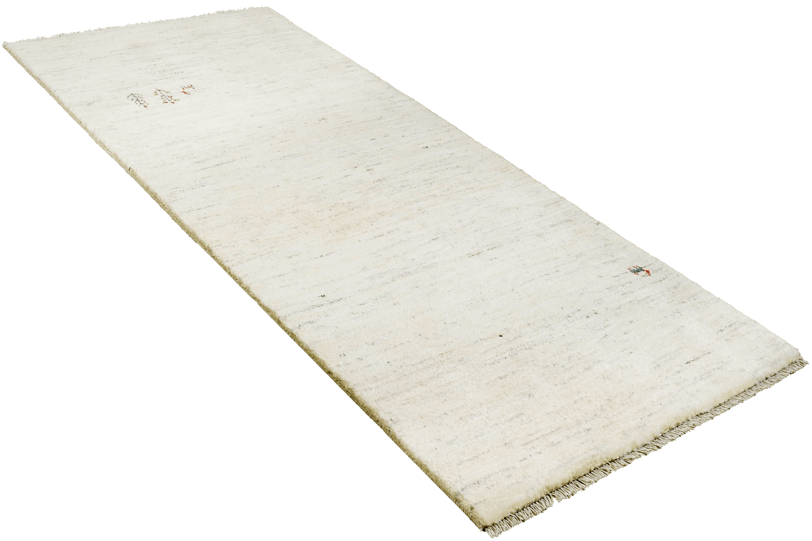 Gabbeh — Hand-knotted, 88x207 cm, Beige, 100% Virgin Wool | View 4