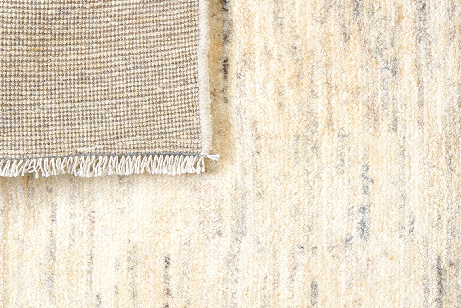 Gabbeh — Hand-knotted, 82x197 cm, Beige, 100% Virgin Wool | View 7