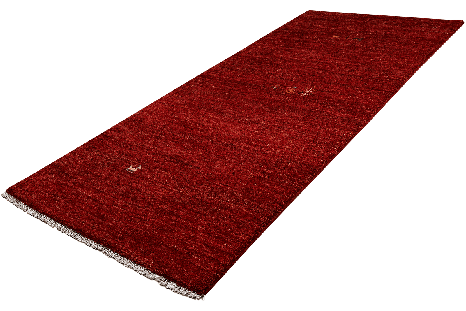 Gabbeh — Hand-knotted, 81x220 cm, Red, 100% Virgin Wool | View 5
