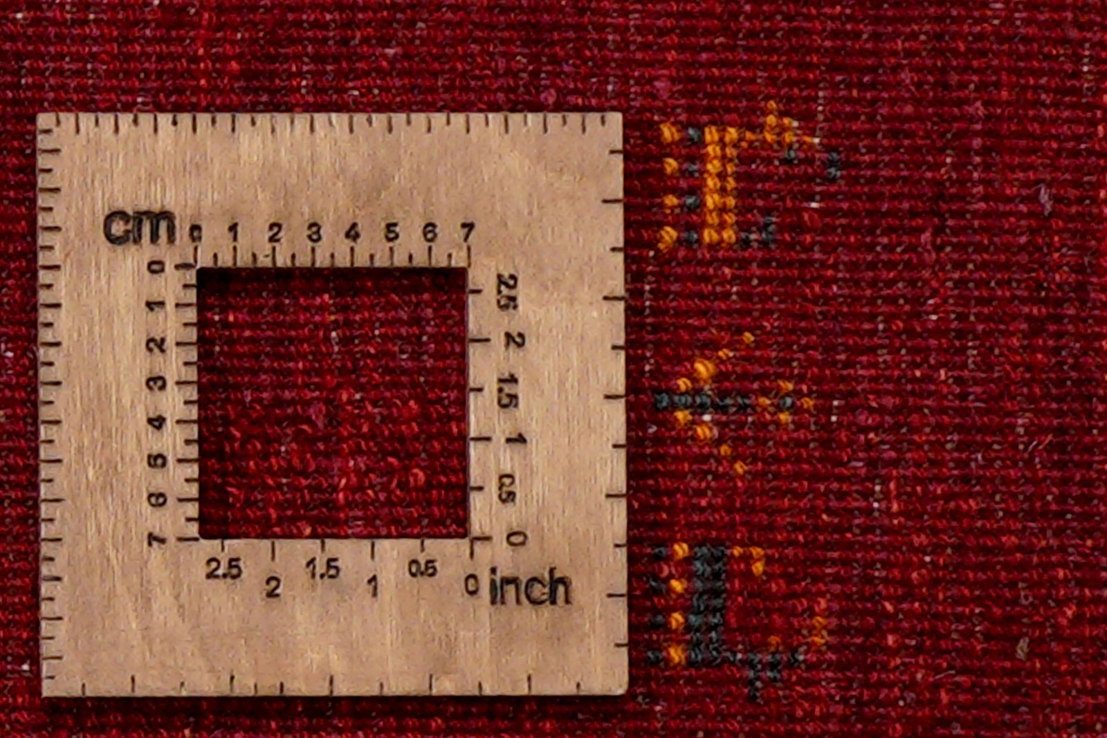 Gabbeh — Hand-knotted, 81x220 cm, Red, 100% Virgin Wool | View 8