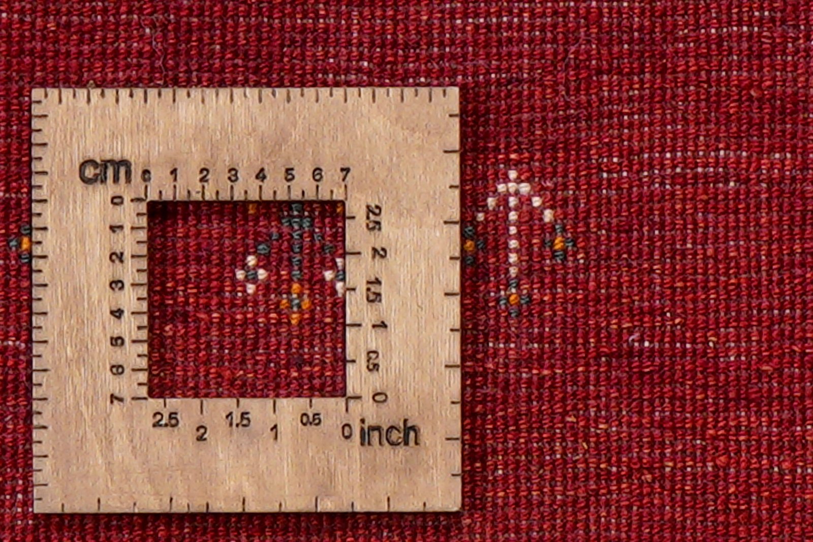 Gabbeh — Hand-knotted, 150x193 cm, Red, 100% Virgin Wool | View 8