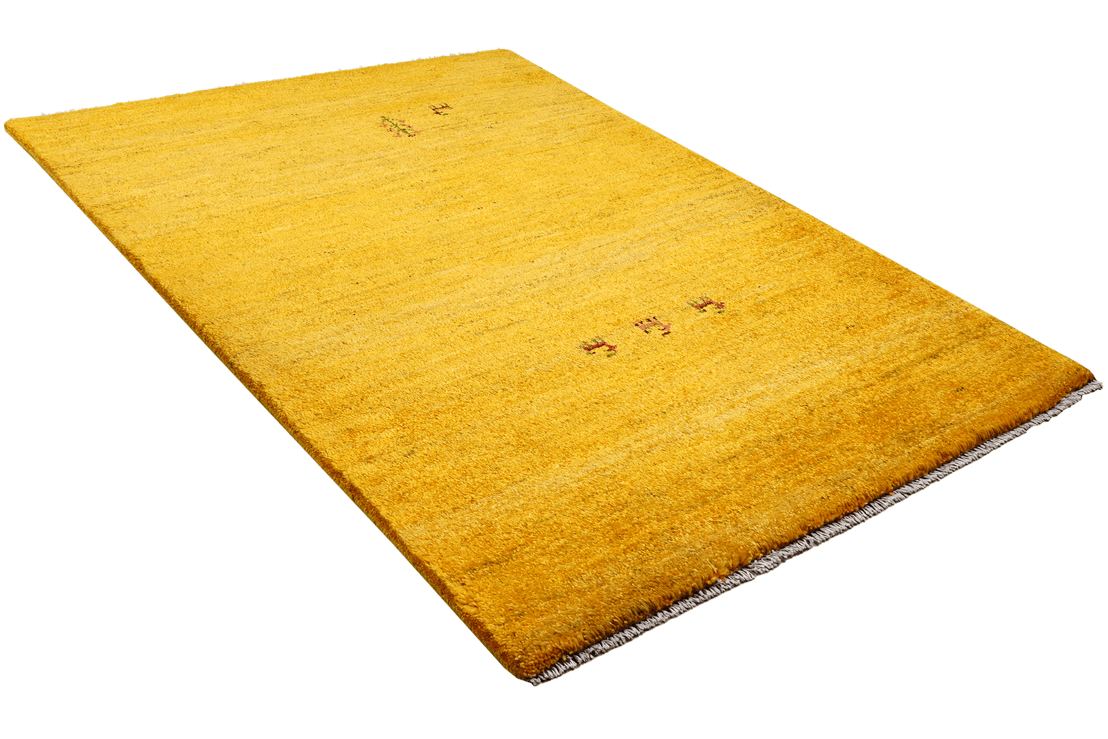 Gabbeh — Hand-knotted, 95x149 cm, Yellow, 100% Virgin Wool | View 4