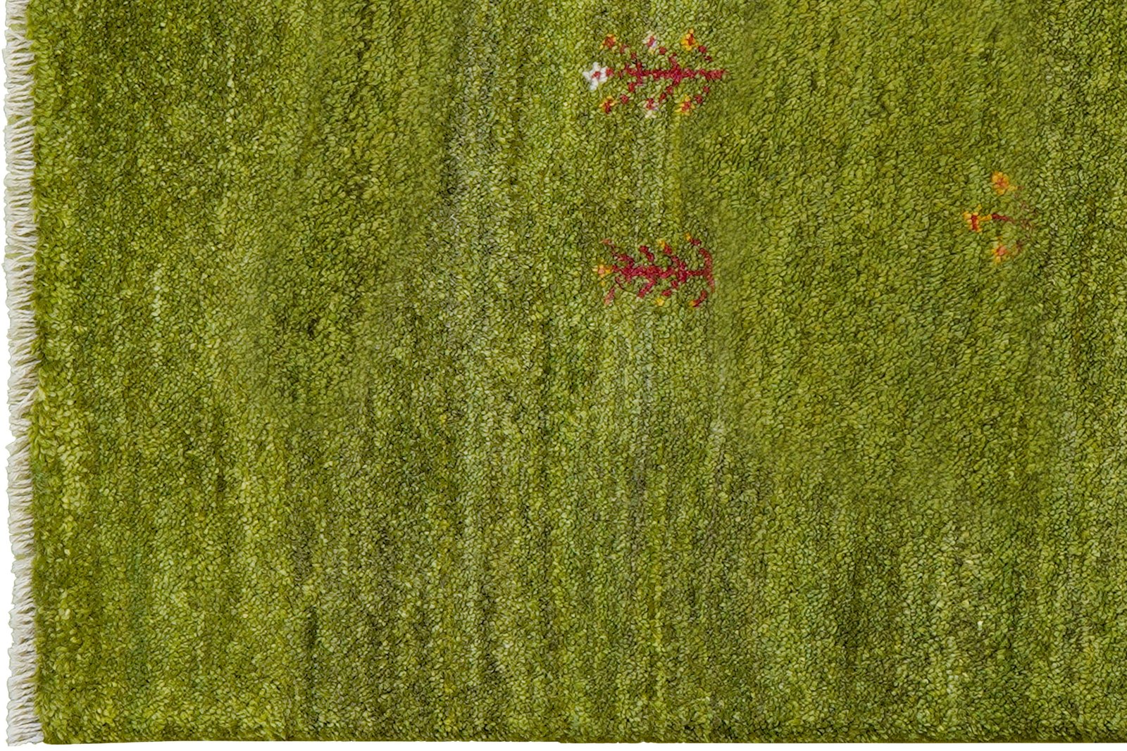 Gabbeh — Hand-knotted, 81x122 cm, Green, 100% Virgin Wool | View 3