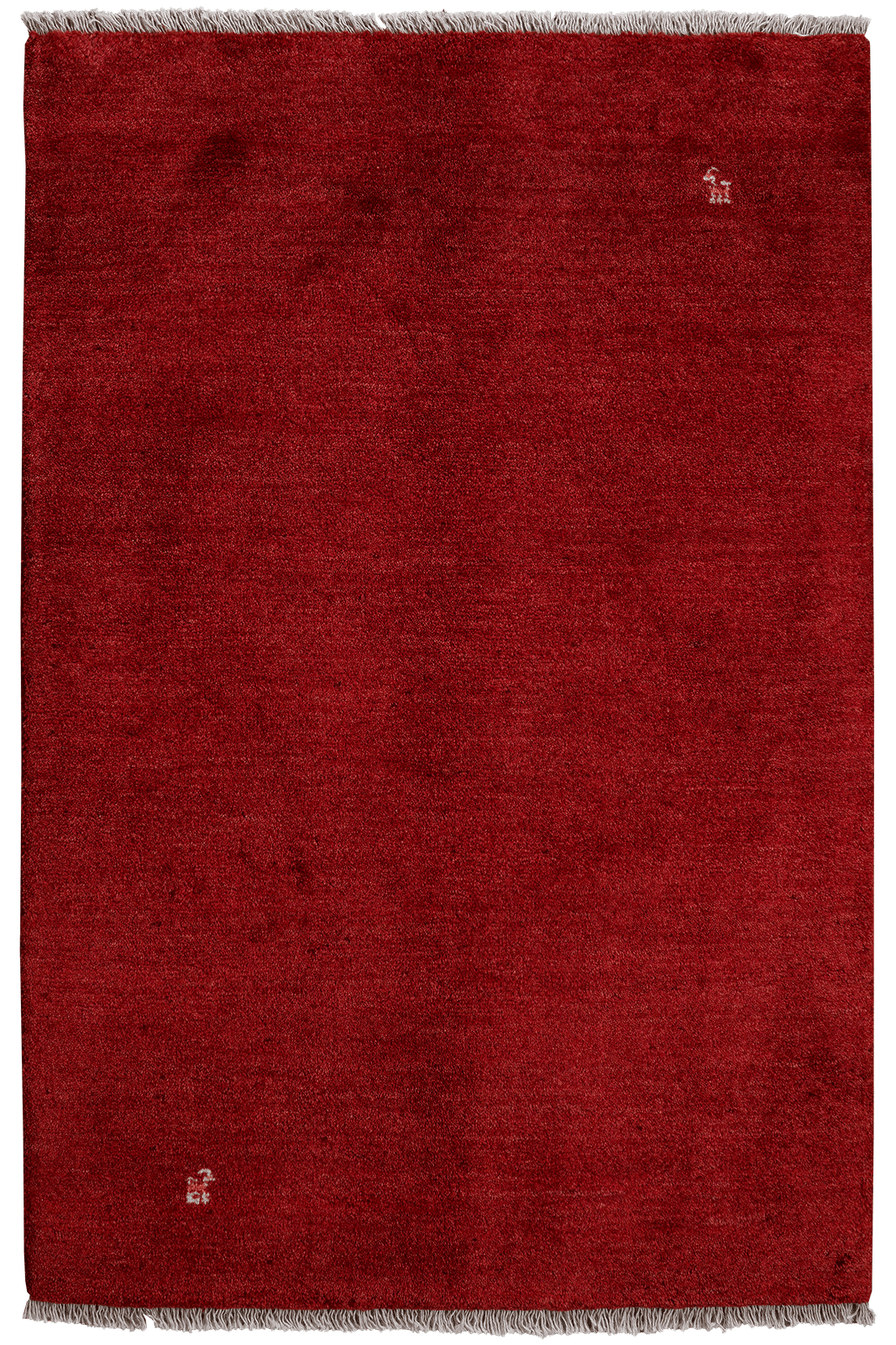 Gabbeh — Hand-knotted, 100x153 cm, Red, 100% Virgin Wool | Main view