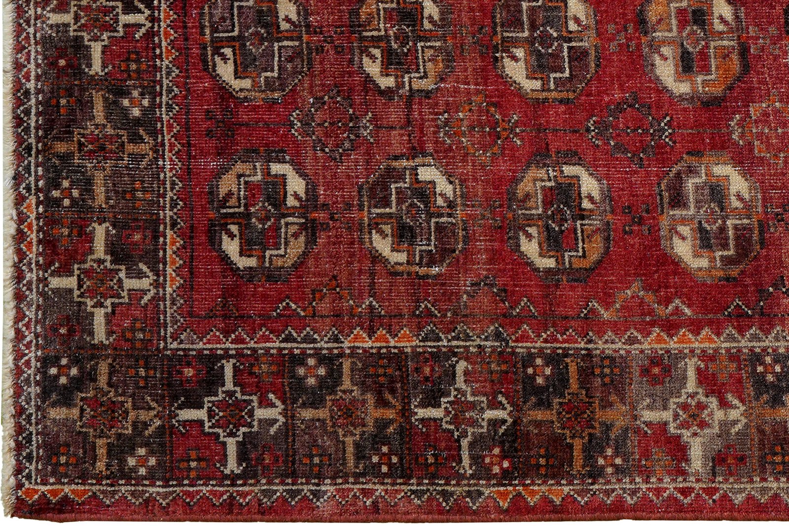 Heritage — Hand-knotted, 110x240 cm, Red, 100% Virgin Wool | View 3