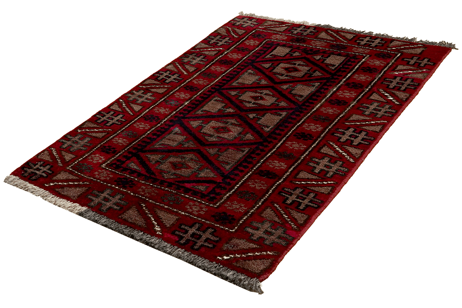 Belutch — Hand-knotted, 57x94 cm, Multicolor, 100% Virgin Wool | View 5
