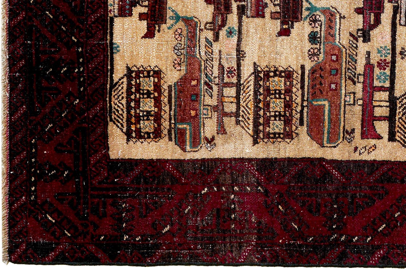 Heritage — Hand-knotted, 103x192 cm, Beige, 100% Virgin Wool | View 3