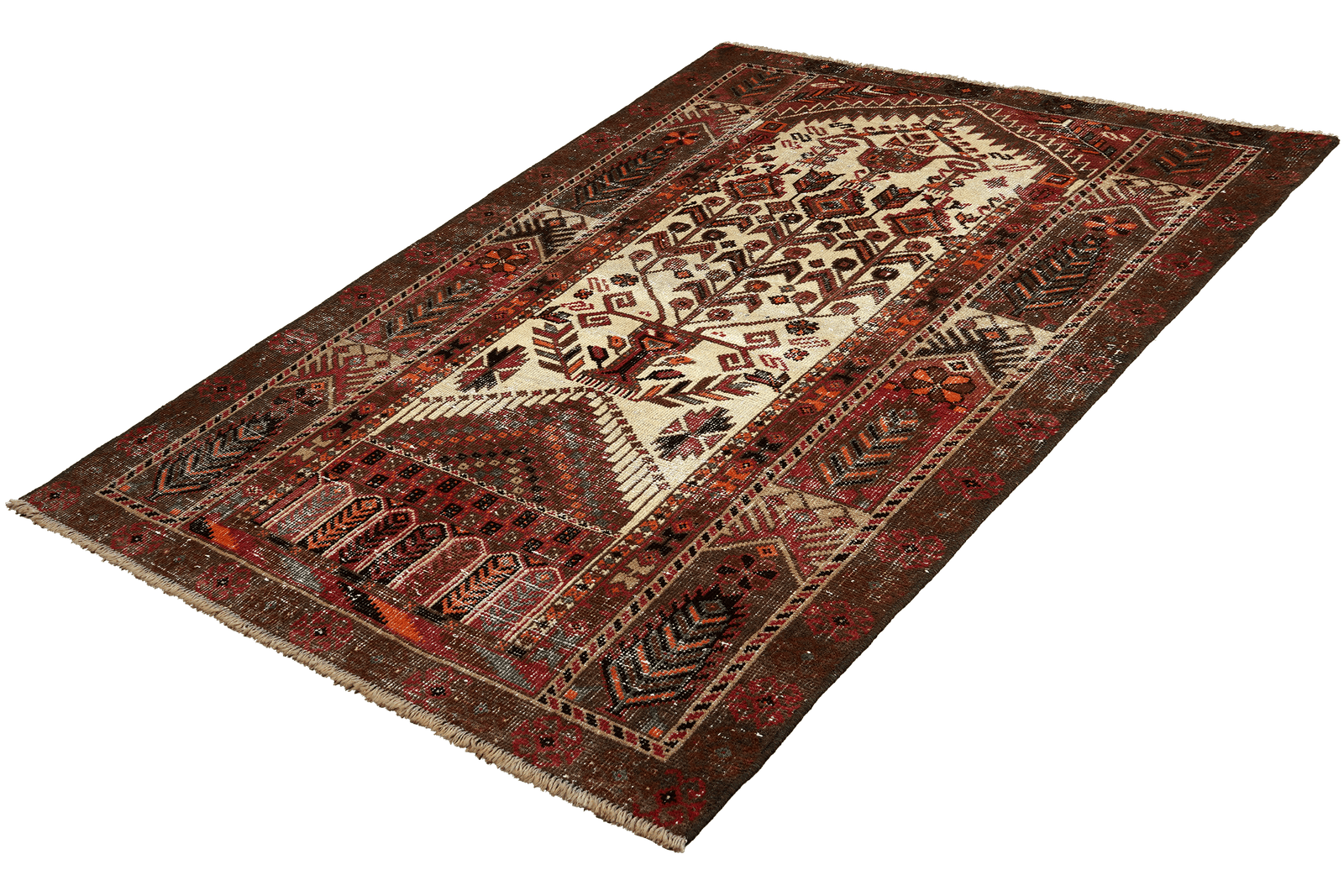 Heritage — Hand-knotted, 101x176 cm, Brown, 100% Virgin Wool | View 5