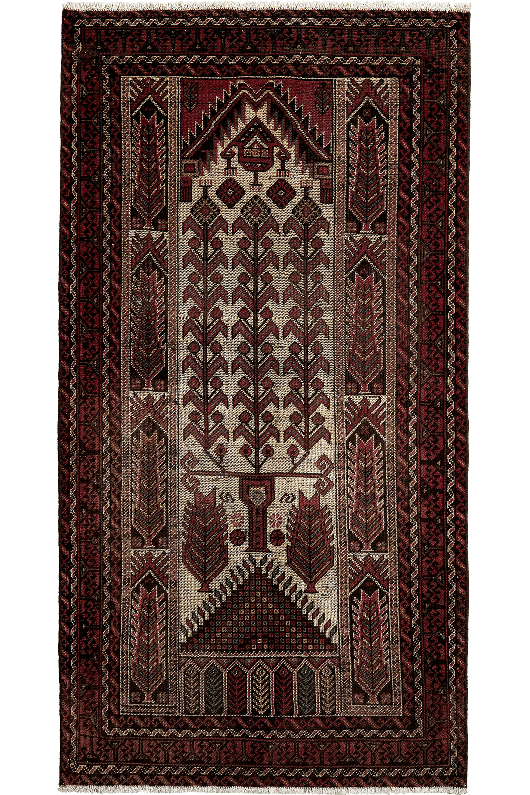 Heritage Hani — Hand-knotted, 100x185 cm, Brown, 100% Virgin Wool | Main view