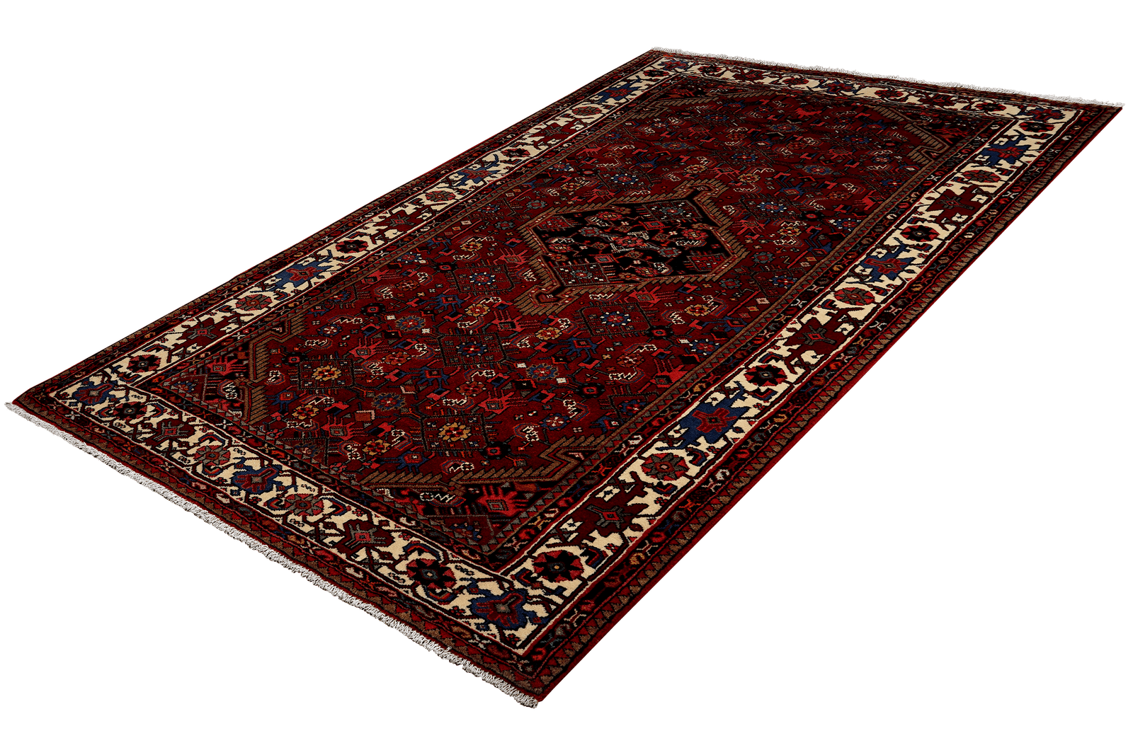 Assadabad — Hand-knotted, 137x248 cm, Red, 100% Virgin Wool | View 5