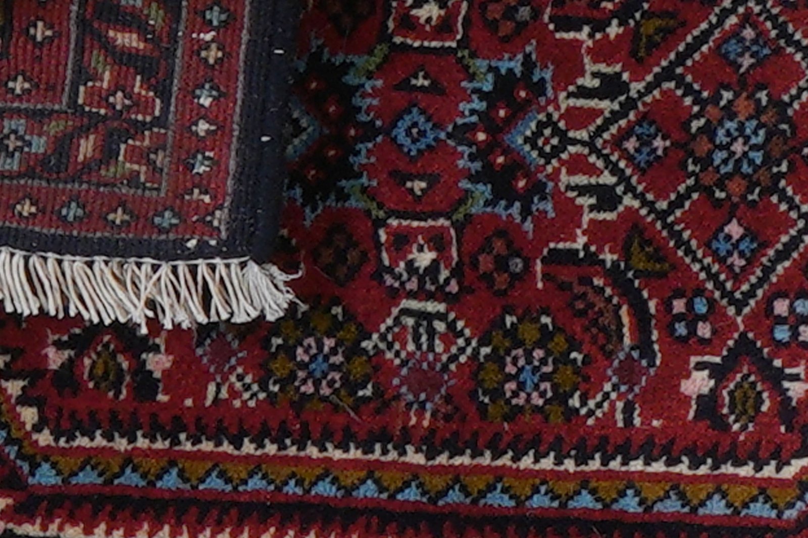Bidjar Zandjan — Hand-knotted, 44x59 cm, Blue, 100% Virgin Wool | View 7