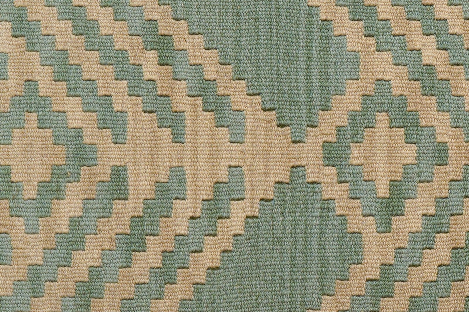 Kelim Gashgai — Handmade, 57x190 cm, Green, 100% Virgin Wool | View 5