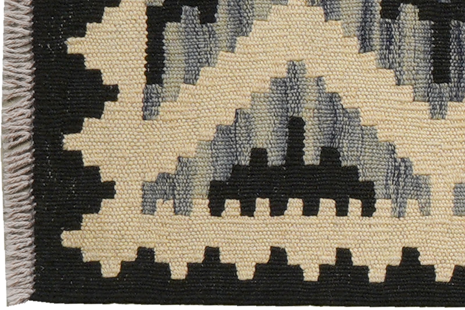 Kelim Gashgai — Handmade, 47x60 cm, Beige, 100% Virgin Wool | View 3