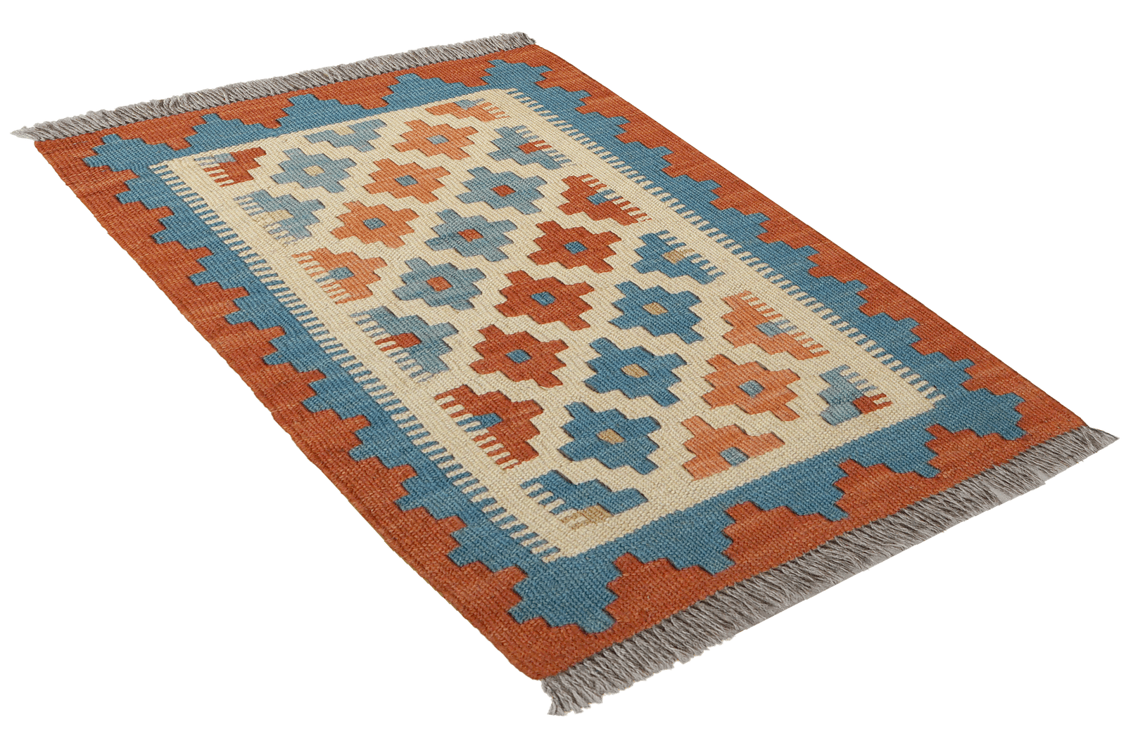Kelim Gashgai — Handmade, 44x60 cm, Multicolor, 100% Virgin Wool | View 4