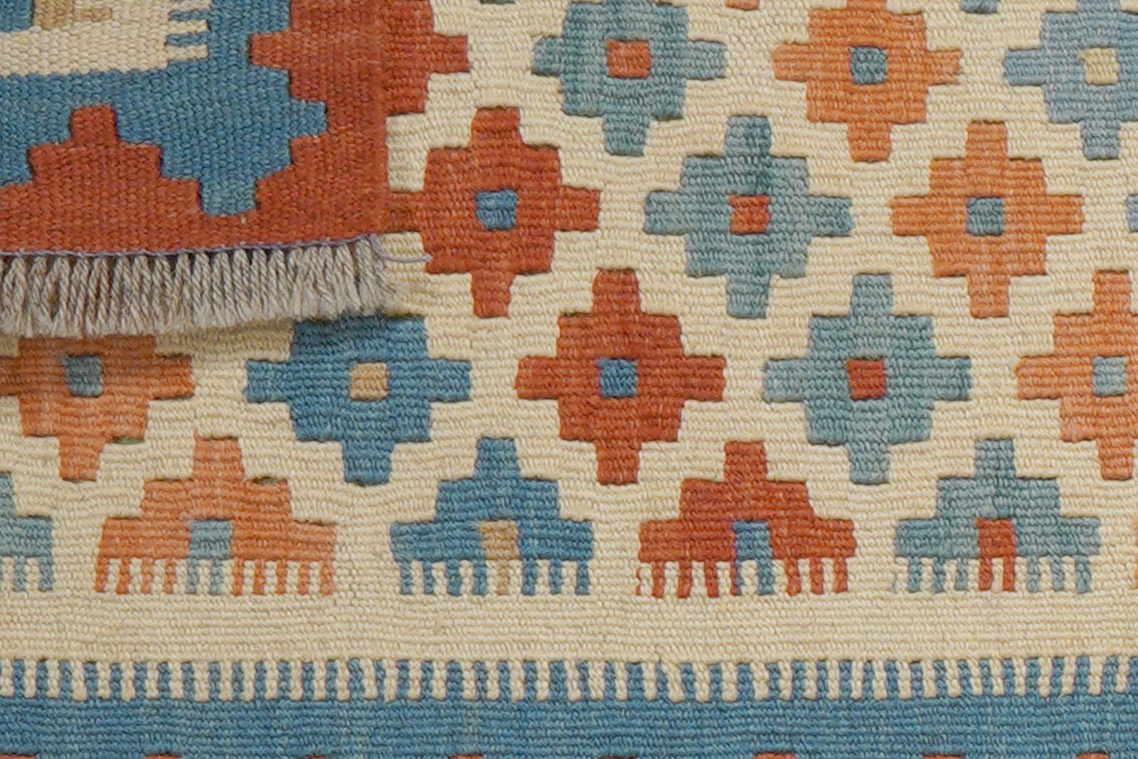 Kelim Gashgai — Handmade, 44x60 cm, Multicolor, 100% Virgin Wool | View 6