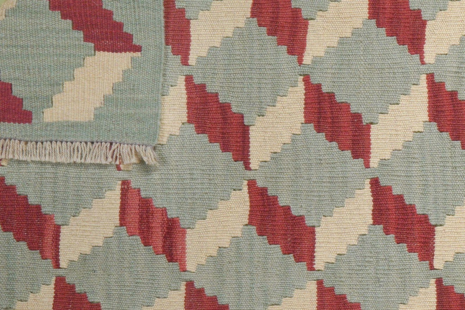 Kelim Gashgai — Handgefertigt, 300x87 cm, Beige, 100% Virgin Wool | View 7