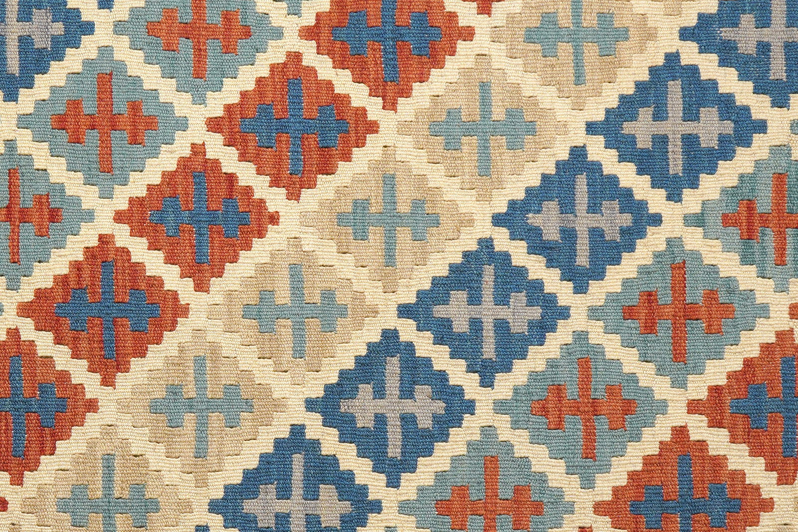 Kelim Gashgai — Handgefertigt, 152x106 cm, Grau, 100% Virgin Wool | View 6