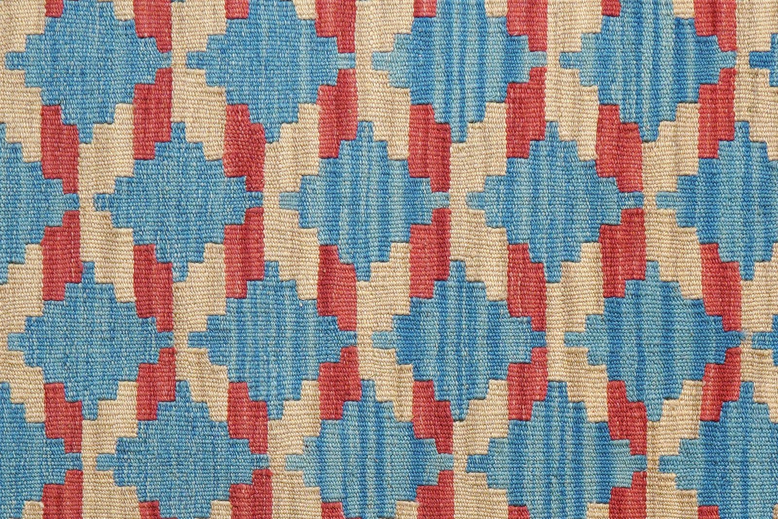 Kelim Gashgai — Handmade, 79x120 cm, Blue, 100% Virgin Wool | View 5