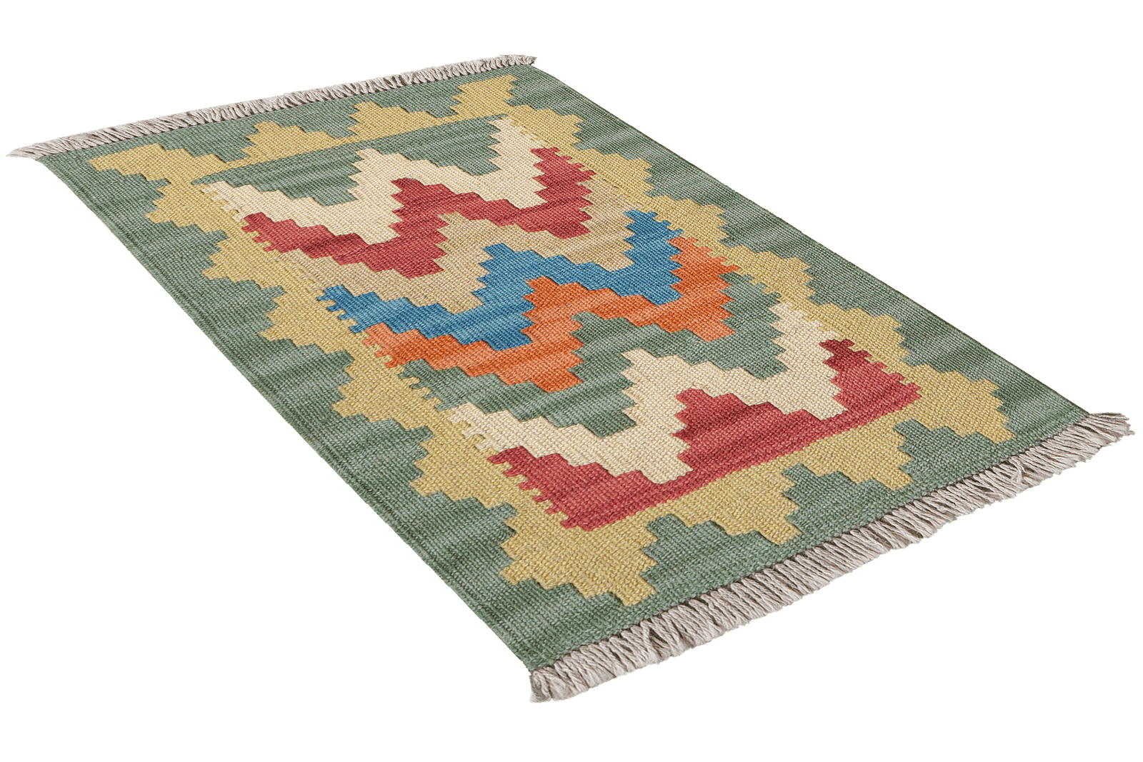 Kelim Gashgai — Handmade, 41x59 cm, Multicolor, 100% Virgin Wool | View 4