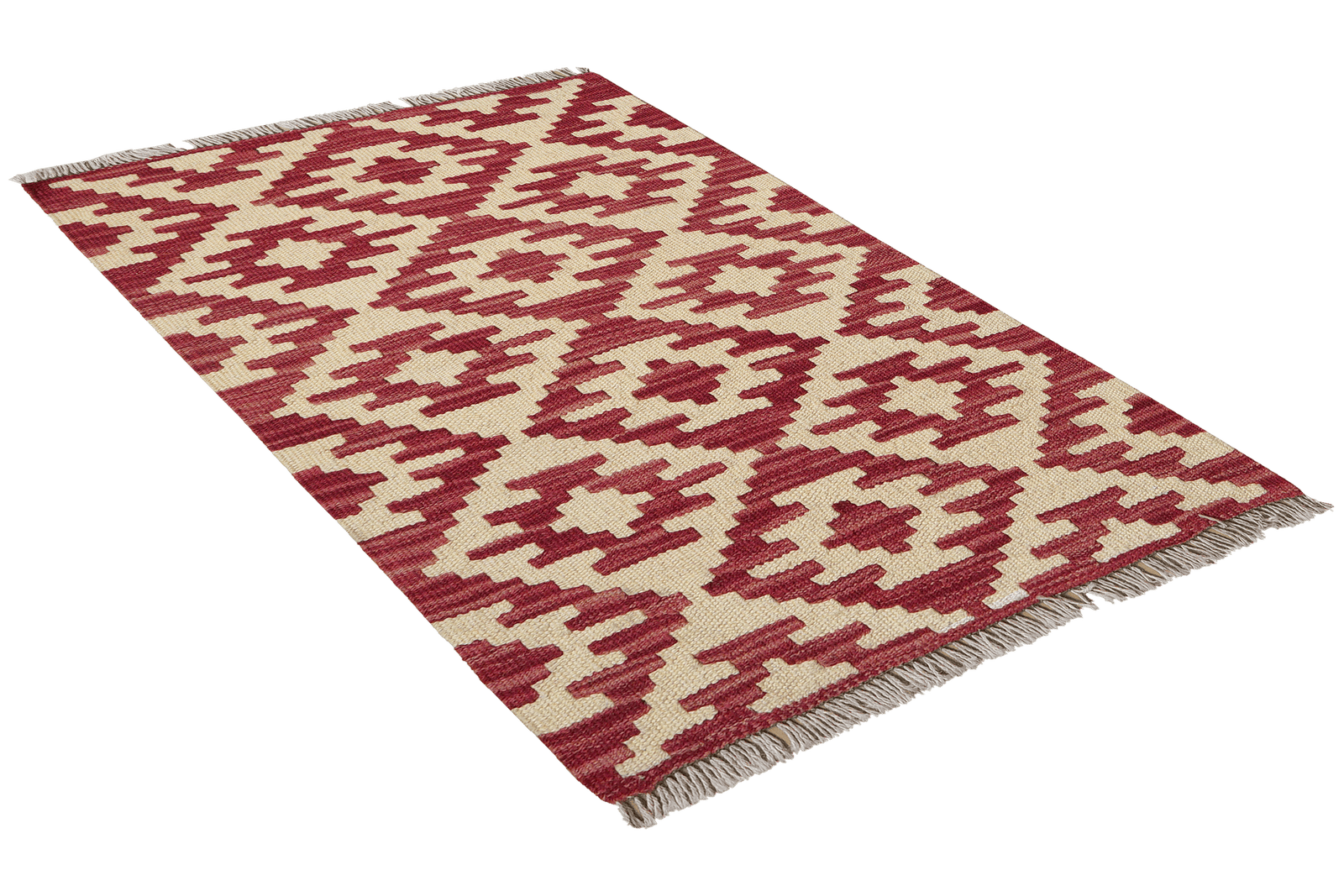 Kelim Gashgai — Handmade, 62x88 cm, Red, 100% Virgin Wool | View 4