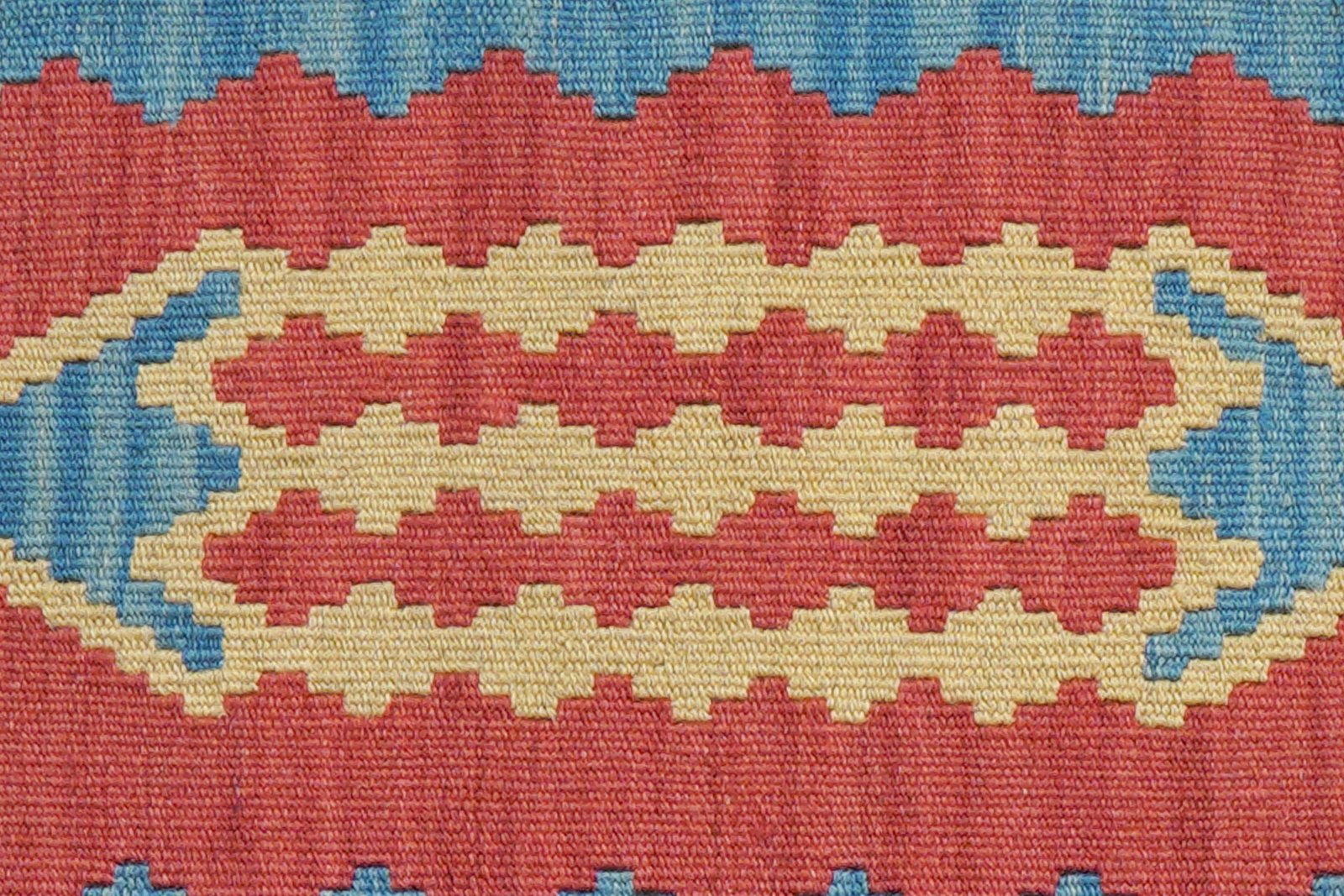 Kelim Gashgai — Handmade, 63x89 cm, Red, 100% Virgin Wool | View 5
