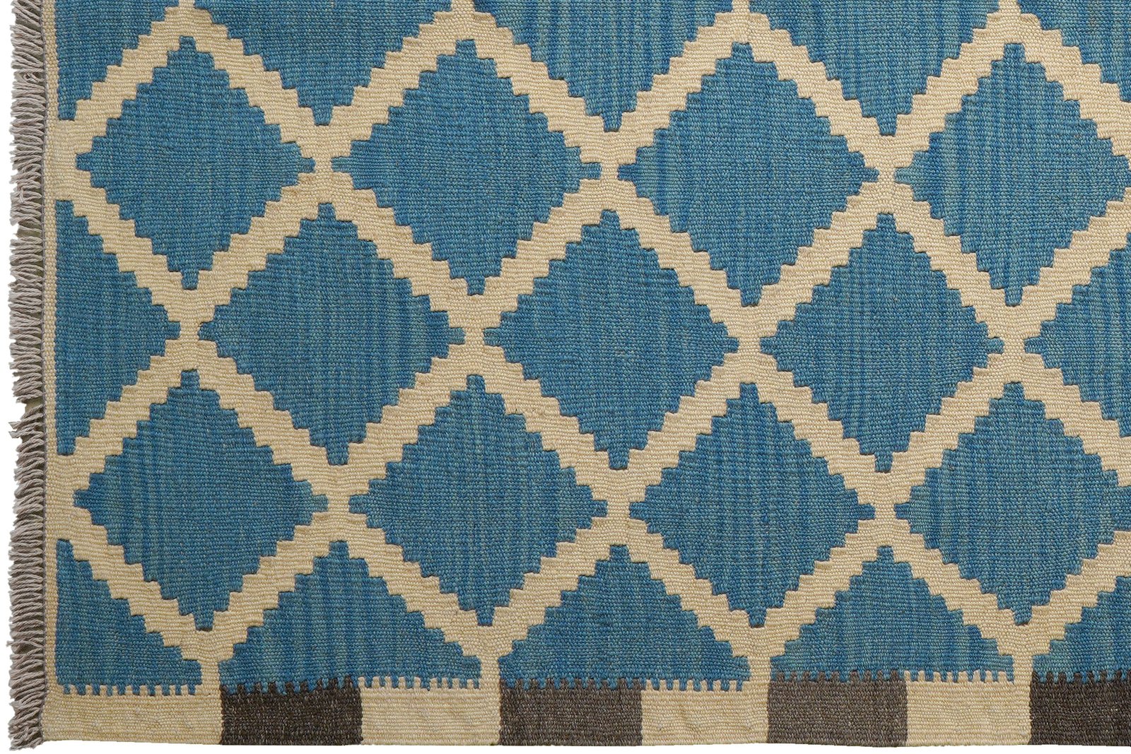 Kelim Gashgai — Handmade, 124x177 cm, Beige, 100% Virgin Wool | View 3
