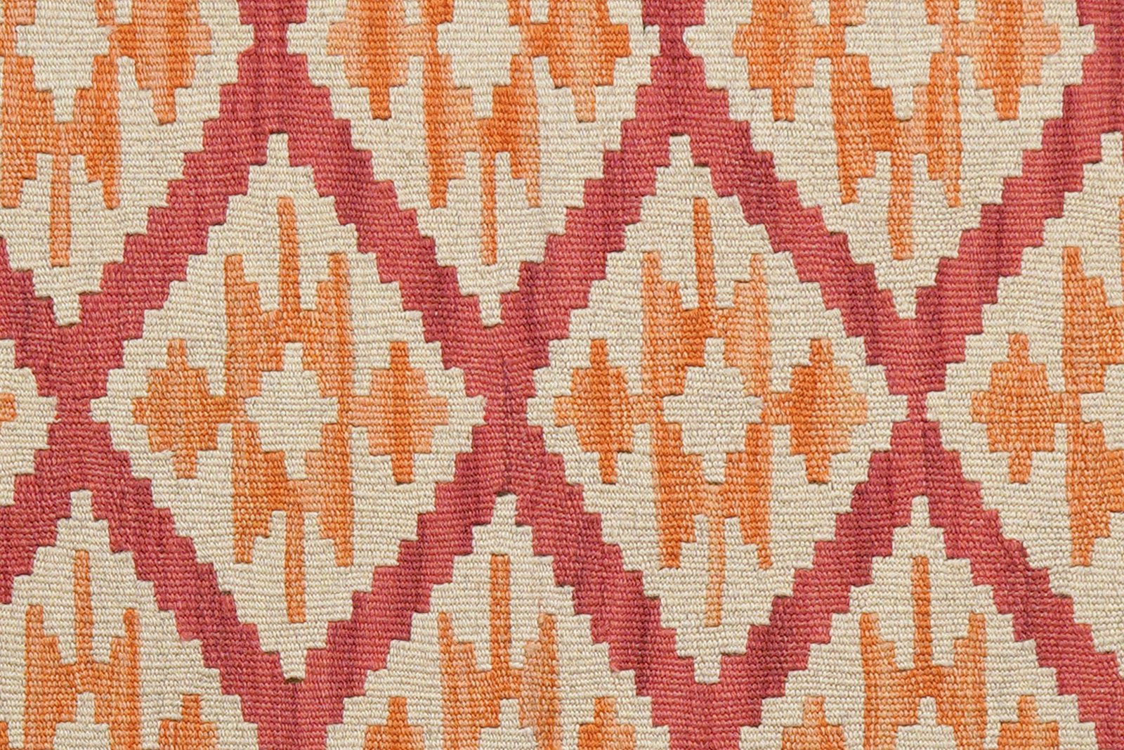 Kelim Gashgai — Handmade, 102x147 cm, Red, 100% Virgin Wool | View 5