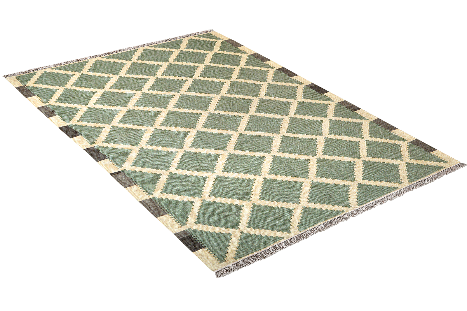 Kelim Gashgai — Handgefertigt, 182x122 cm, Grün, 100% Virgin Wool | View 5