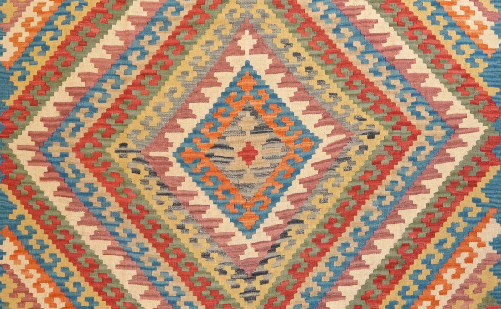 Kelim Gashgai — Handmade, 269x338 cm, Multicolor, 100% Virgin Wool | View 4