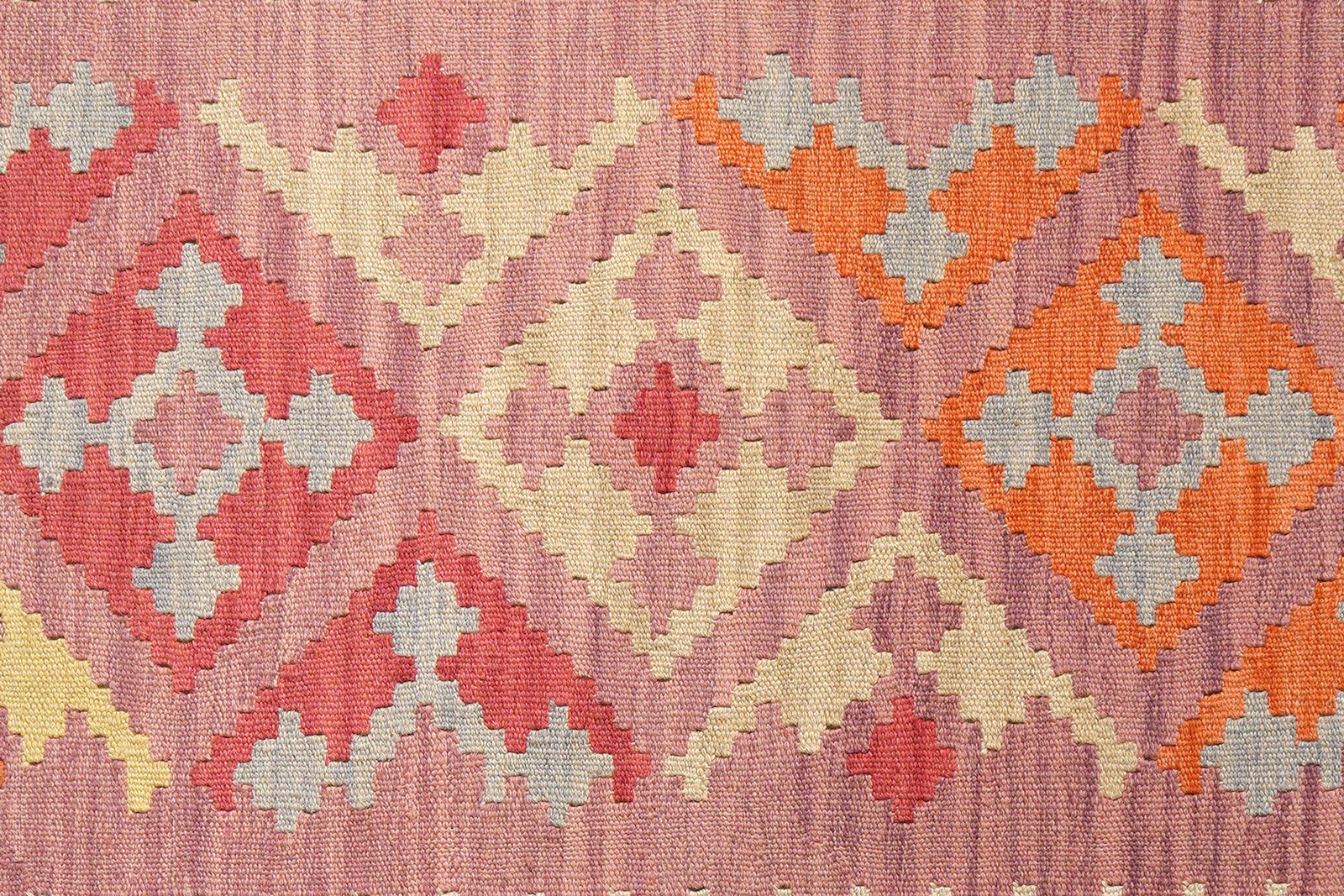 Kelim Gashgai — Handmade, 118x173 cm, Pink, 100% Virgin Wool | View 5