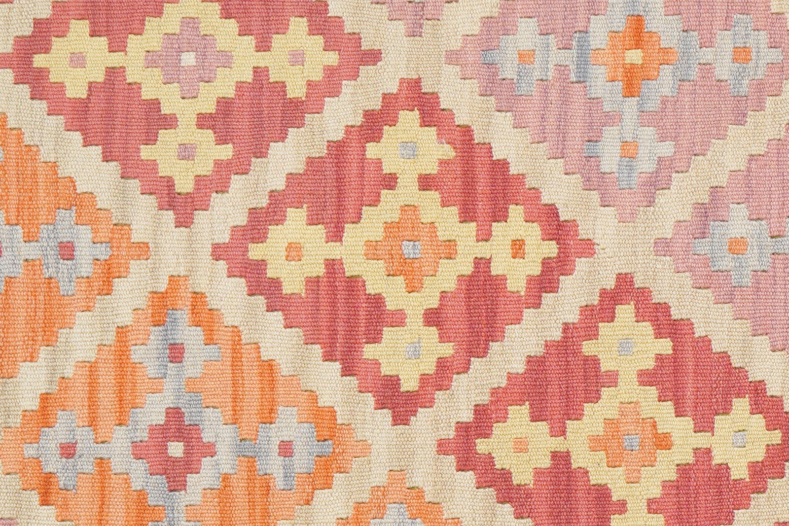 Kelim Gashgai — Handmade, 132x170 cm, Beige, 100% Virgin Wool | View 5