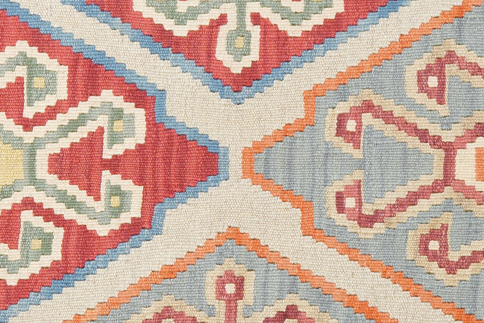 Kelim Gashgai — Handmade, 122x180 cm, Grey, 100% Virgin Wool | View 5