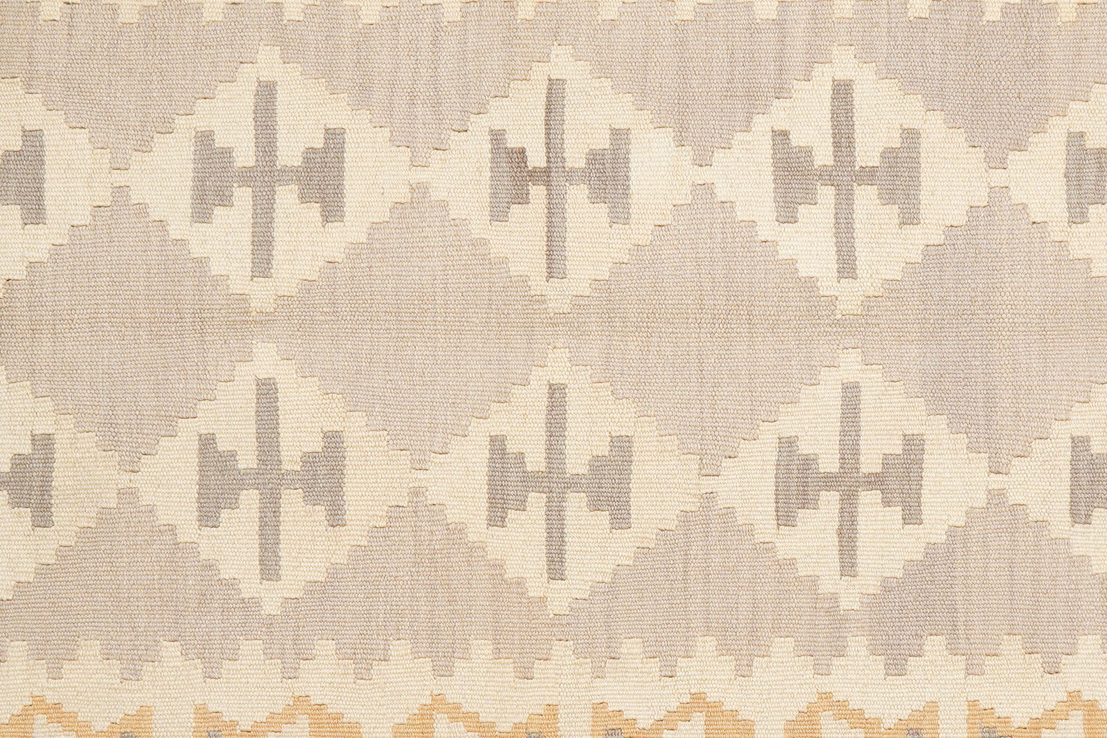 Kelim Gashgai — Handmade, 118x180 cm, Grey, 100% Virgin Wool | View 5