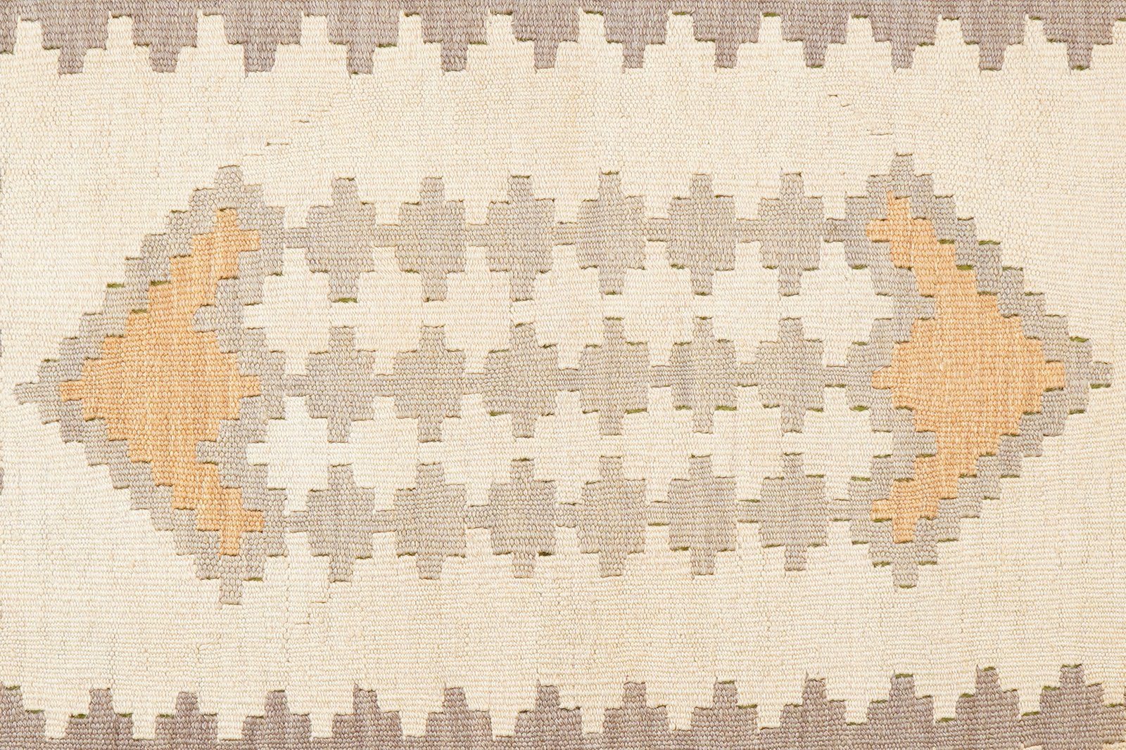 Kelim Gashgai — Handmade, 120x170 cm, Beige, 100% Virgin Wool | View 5