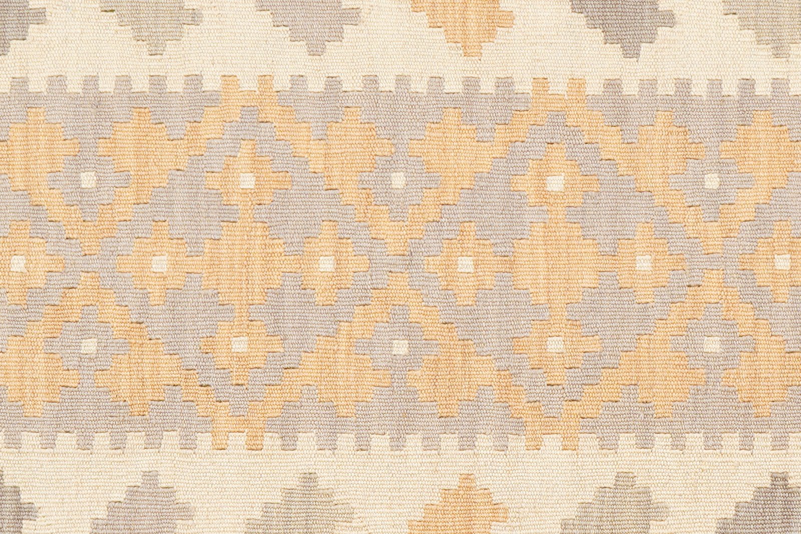 Kelim Gashgai — Handmade, 80x208 cm, Grey, 100% Virgin Wool | View 5