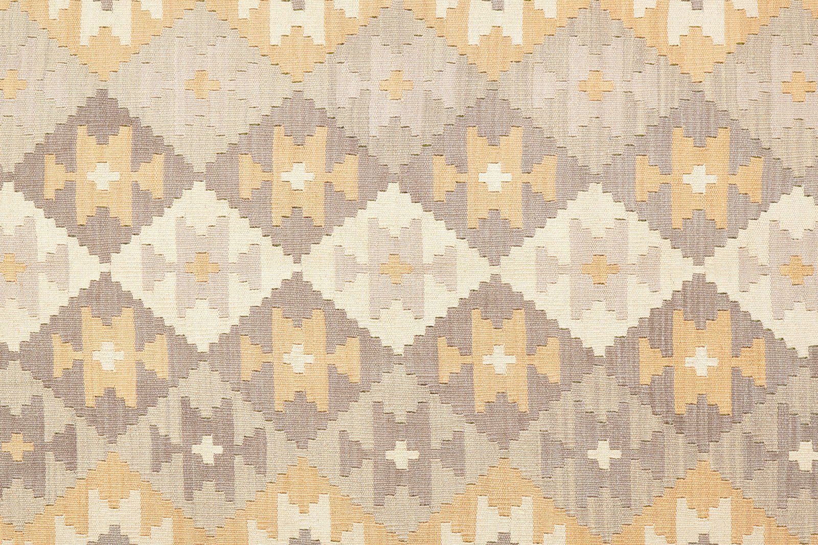 Kelim Gashgai — Handmade, 201x285 cm, Beige, 100% Virgin Wool | View 5