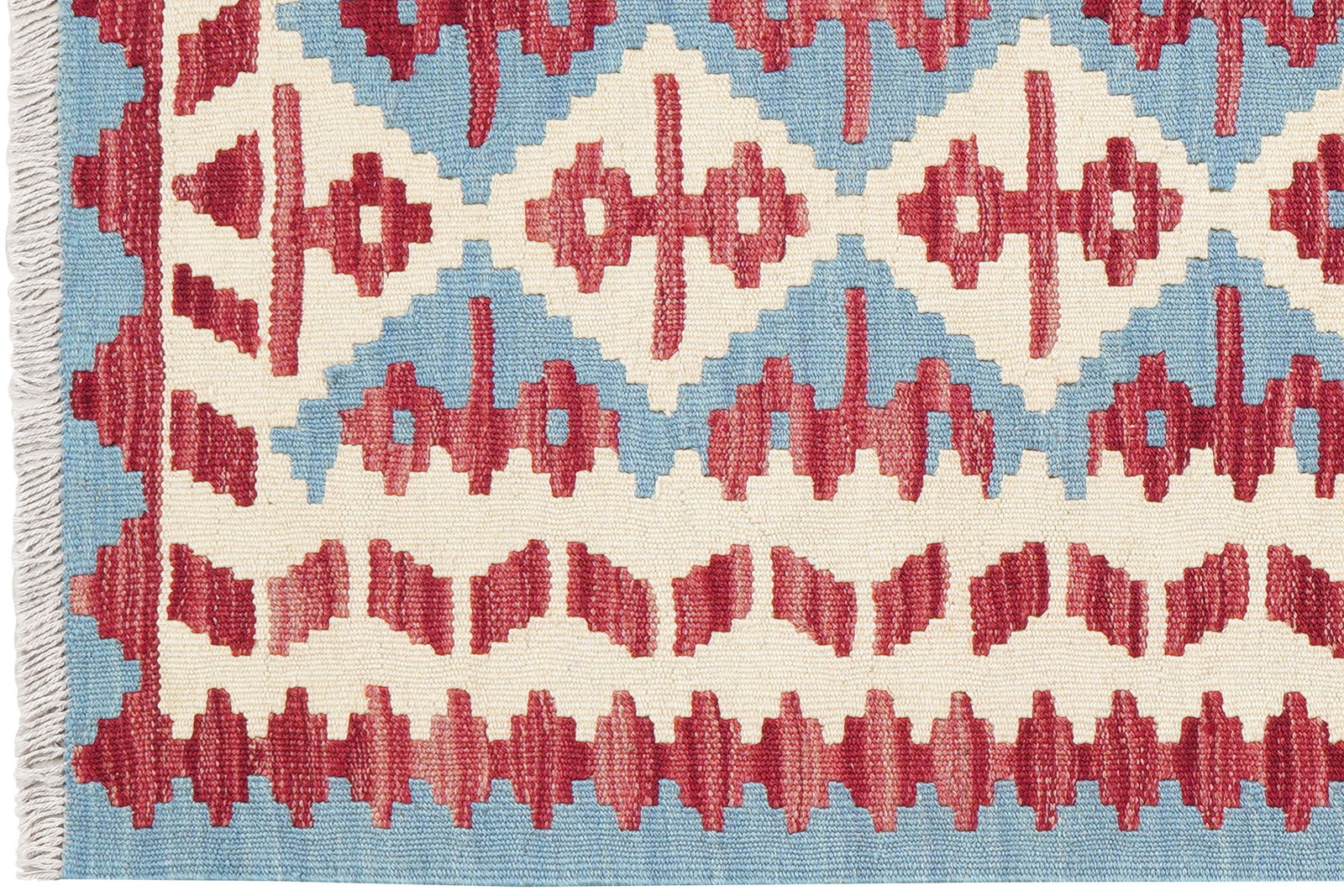 Kelim Gashgai — Handgefertigt, 148x101 cm, Beige, 100% Virgin Wool | View 4